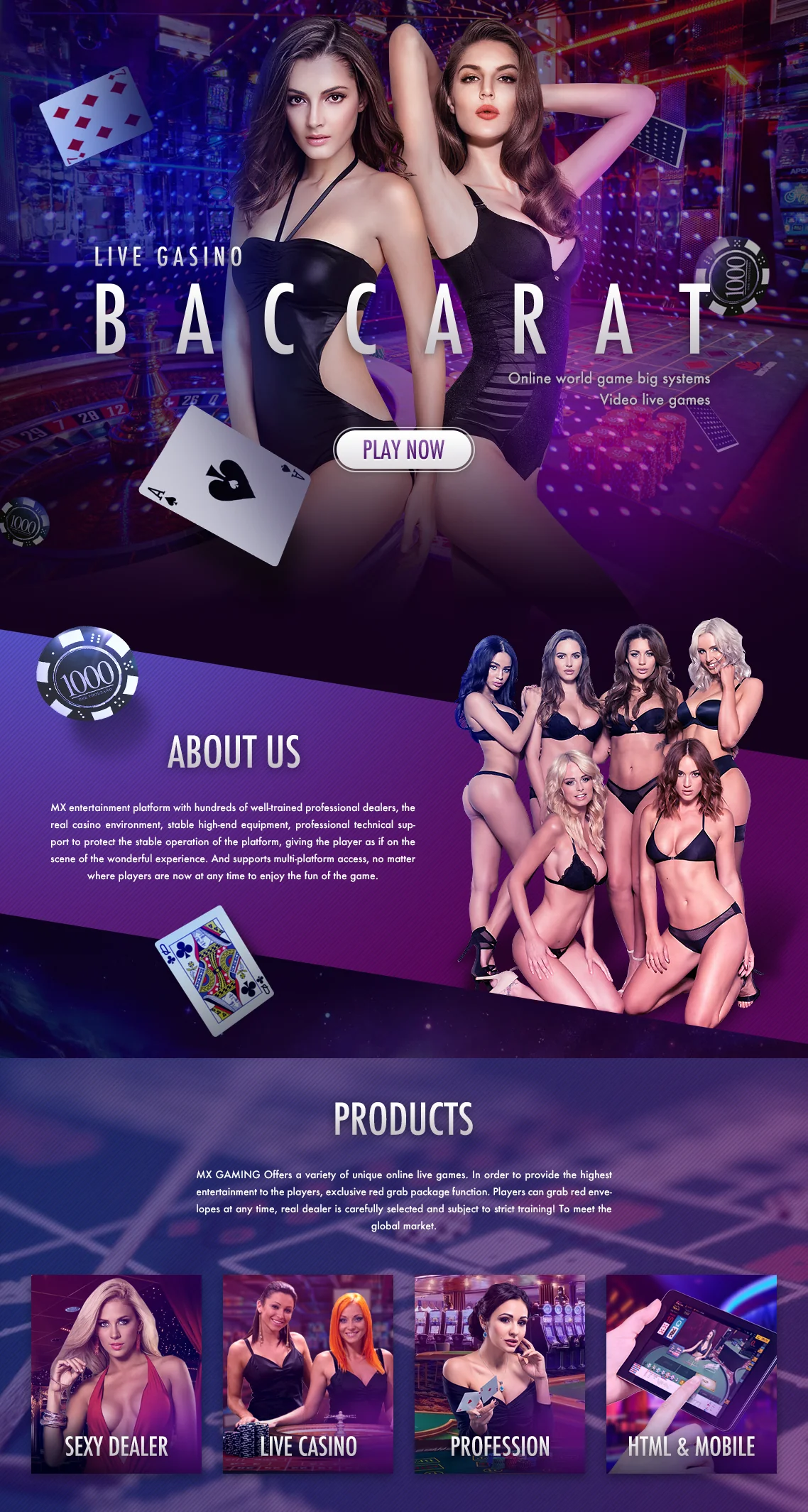 Dream Gaming Sexy Baccarat infograph